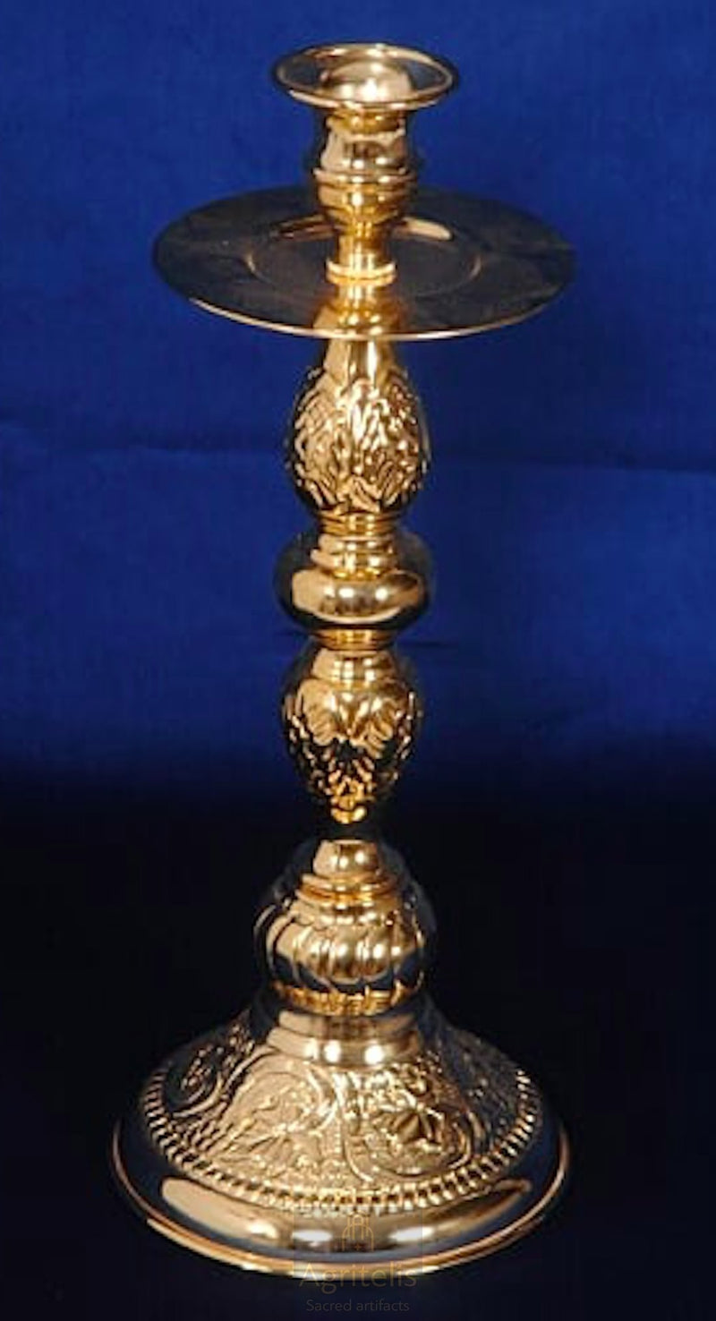 Gold-Plated Altar Candlestick