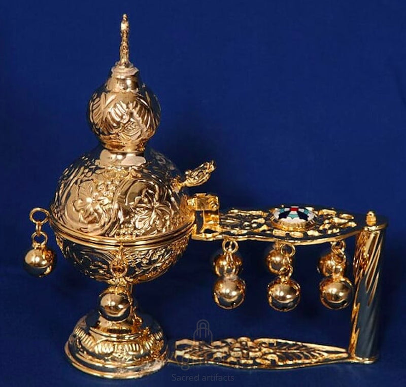 Gold-Plated Hand Censer (Katsion)