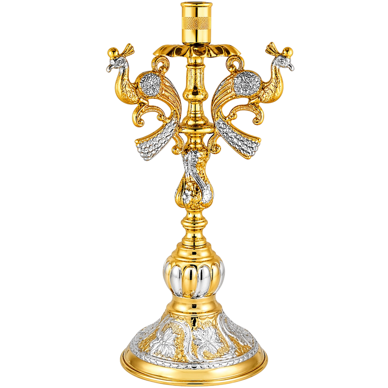Եկեղեցական երկգույն մոմակալ — 13 × 13 × 26 cm