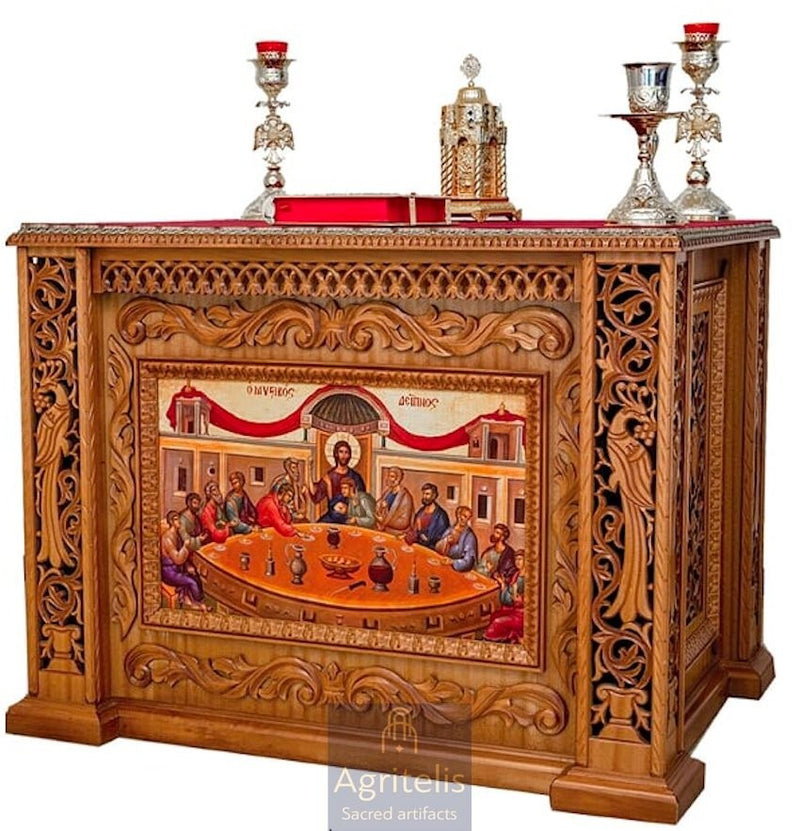 Престол, резной, липа, дуб, Αγριτέλης, церковные, ieraskevi.com