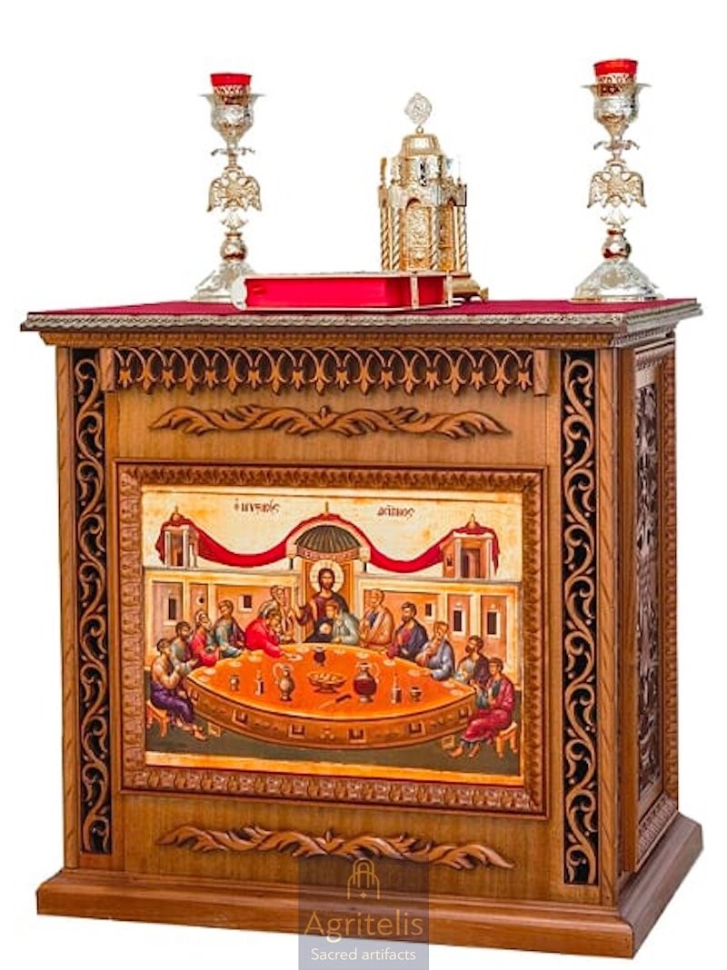 Holy Table / Altar, Woodcarved, Limewood, Oak, Agritelis, Church Supplies, ieraskevi.com