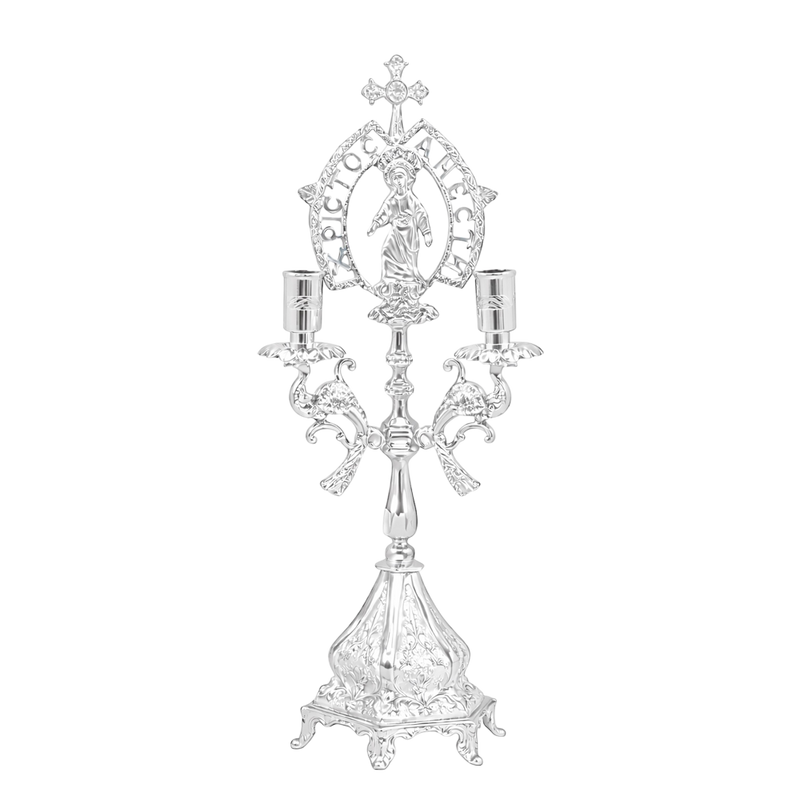 Трикериј сребрне боје Васкрсења — 19 × 19 × 45 cm
