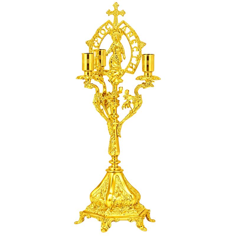 Trichir pascal — Auriu — 19 × 19 × 45 cm