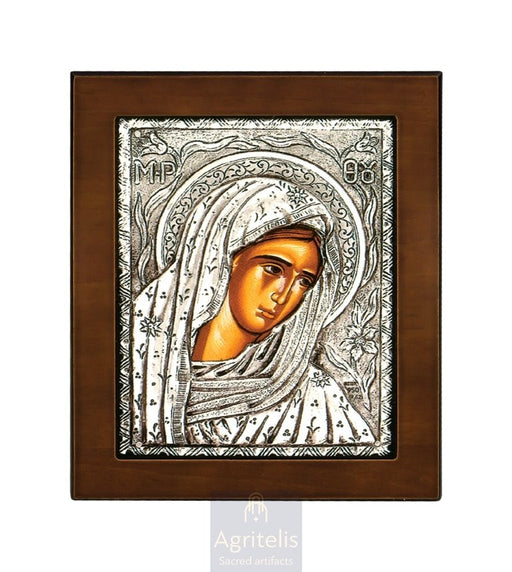 Silver Icon, Agritelis Church Supplies, ieraskevi.com, Our Father with Gold-Plated Details
