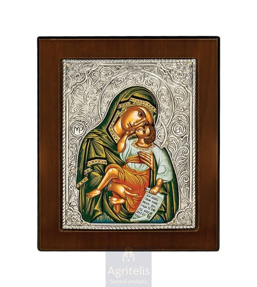 Silver Icon, Agritelis Church Supplies, ieraskevi.com, Theotokos in Prayer