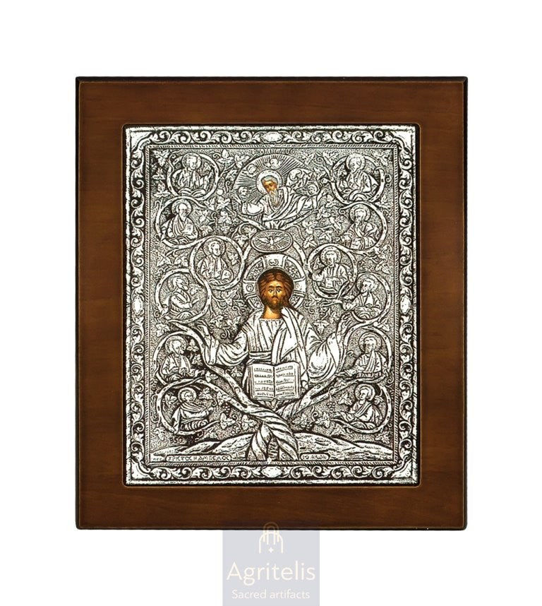 Серебряная икона, Αγριτέλης церковная, ieraskevi.com, БОГОРОДИЦА НЕПОРОЧНАЯ