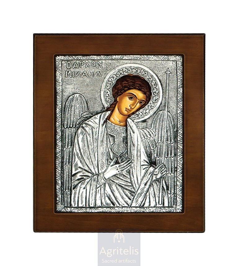 Серебряная икона, Αγριτέλης церковная, ieraskevi.com, БОГОРОДИЦА НЕПОРОЧНАЯ