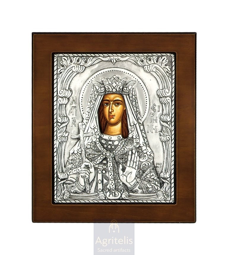 Серебряная икона, Αγριτέλης церковная, ieraskevi.com, БОГОРОДИЦА НЕПОРОЧНАЯ