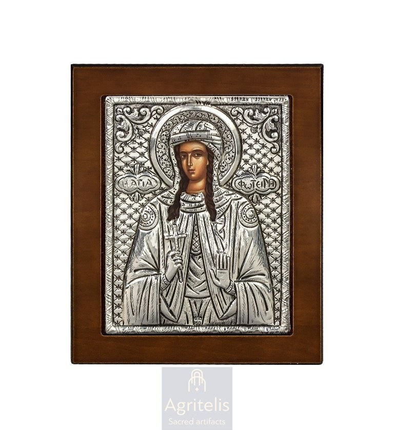 Icoană din argint, Agritelis Obiecte Bisericești, ieraskevi.com, Maica Domnului Amolyntos