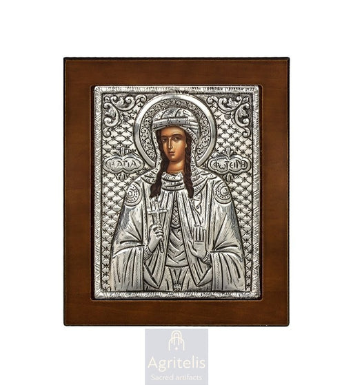 Silver Icon, Agritelis Church Supplies, ieraskevi.com, Theotokos Amolyntos