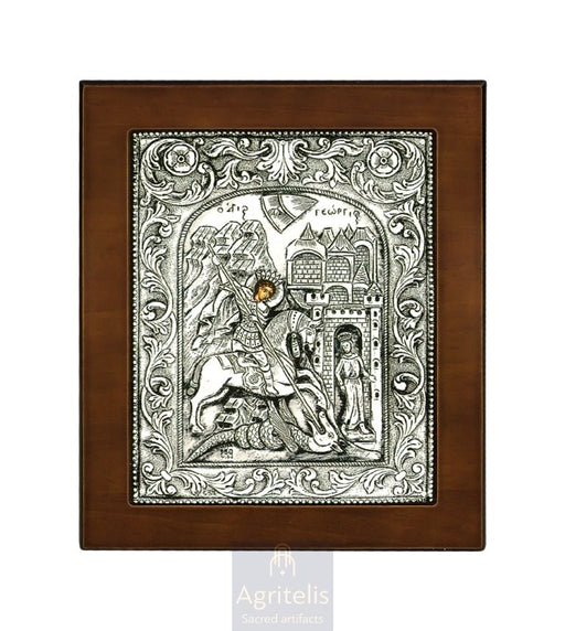 Silver Icon, Agritelis Church Supplies, ieraskevi.com, Theotokos Amolyntos
