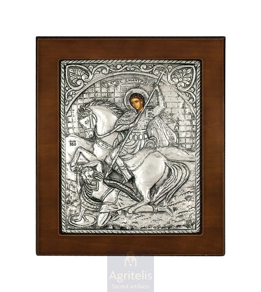 Silver Icon, Agritelis Church Supplies, ieraskevi.com, Theotokos Amolyntos