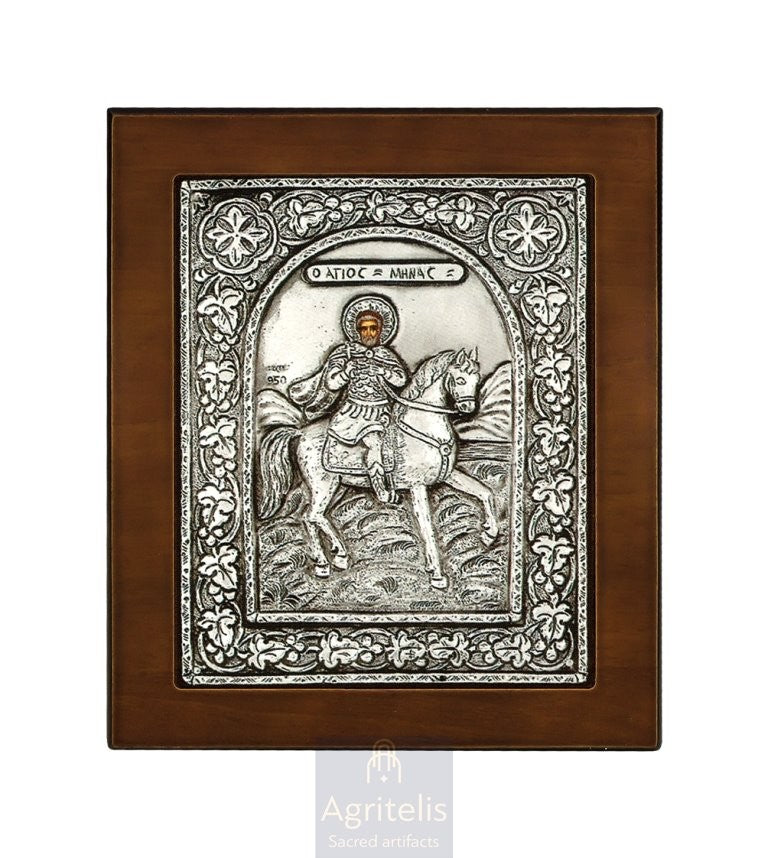 Серебряная икона, Αγριτέλης церковная, ieraskevi.com, БОГОРОДИЦА НЕПОРОЧНАЯ