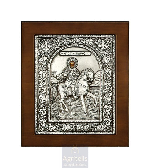 Silver Icon, Agritelis Church Supplies, ieraskevi.com, Theotokos Amolyntos