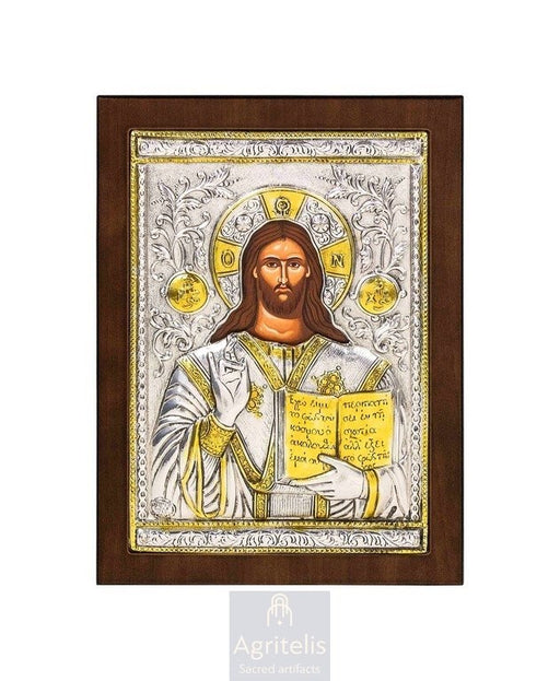 Срібна ікона, Αγριτέλης Церковне, ieraskevi.com, ХРИСТОС ВСЕДЕРЖИТЕЛЬ    23 x 17cm
