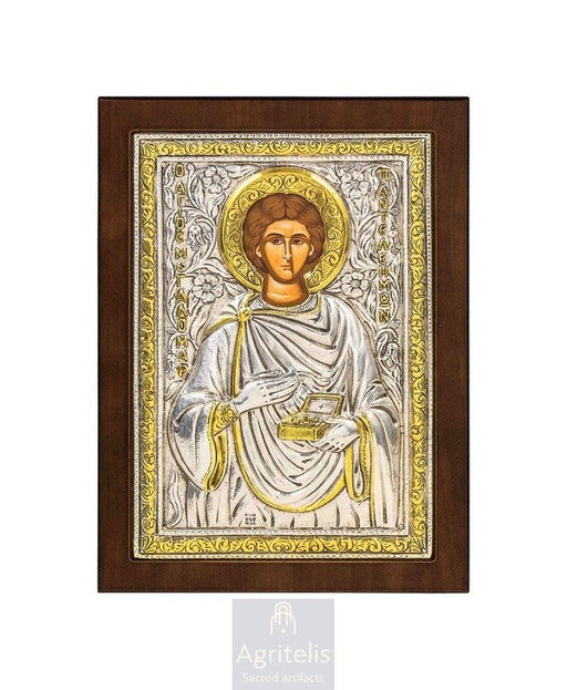 Silver Icon, Agritelis Church Supplies, ieraskevi.com, The Expectant Theotokos — 23 x 17cm