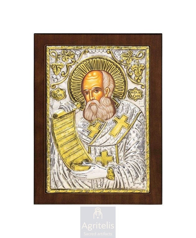 Сребрна икона, Αγριτέλης Црквене ствари, ieraskevi.com, ПРЕСВЕТА БОГОРОДИЦА ТРУДНА    23 x 17cm