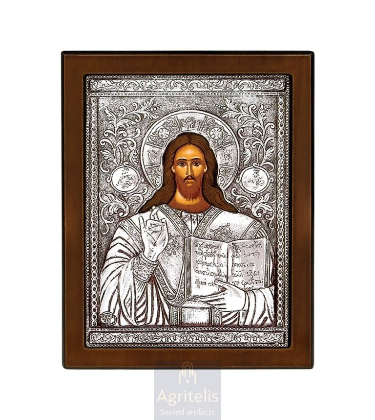 Серебряная икона, Αγριτέλης церковная, ieraskevi.com, БОГОРОДИЦА БЕРЕМЕННАЯ    23 x 17cm