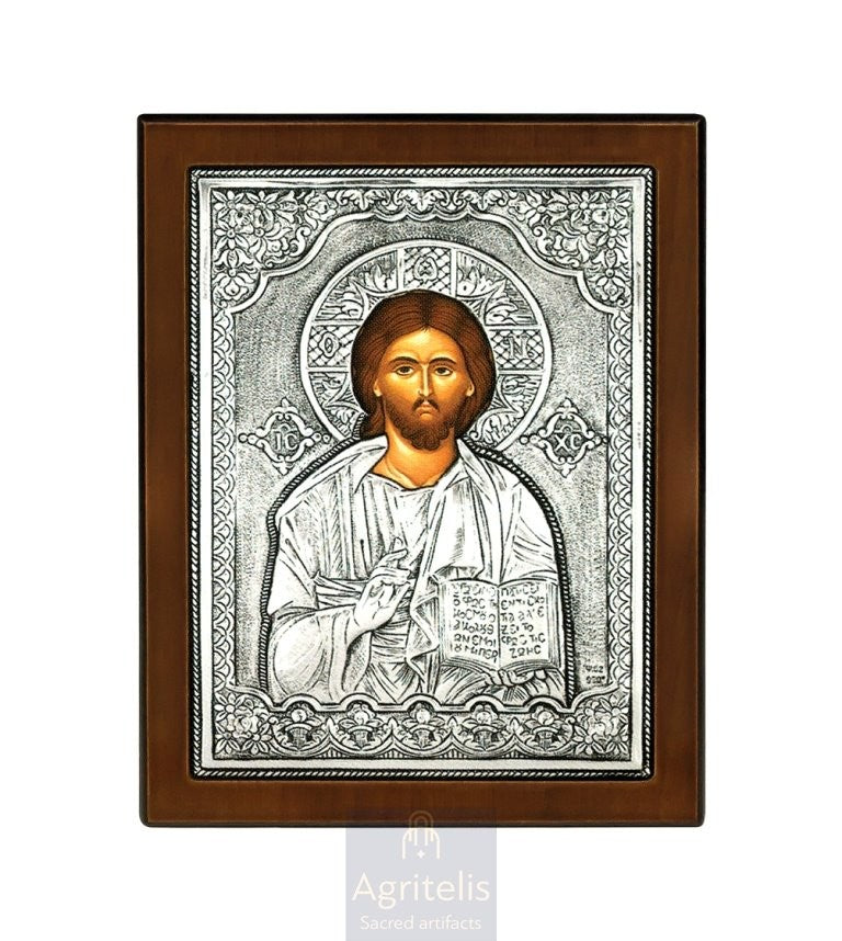 Сребрна икона, Αγριτέλης Црквене ствари, ieraskevi.com, ПРЕСВЕТА БОГОРОДИЦА ТРУДНА    23 x 17cm