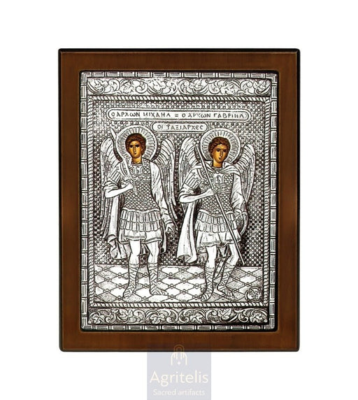 Silver Icon, Agritelis Church Supplies, ieraskevi.com, The Expectant Theotokos — 23 x 17cm