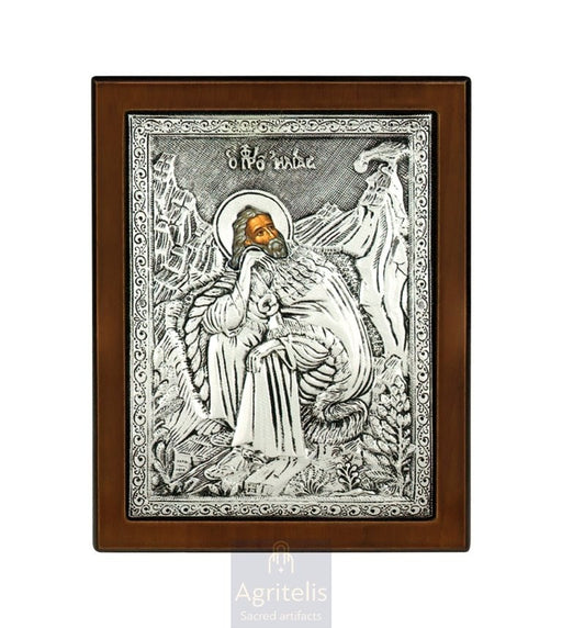 Silver Icon, Agritelis Church Supplies, ieraskevi.com, The Expectant Theotokos — 23 x 17cm
