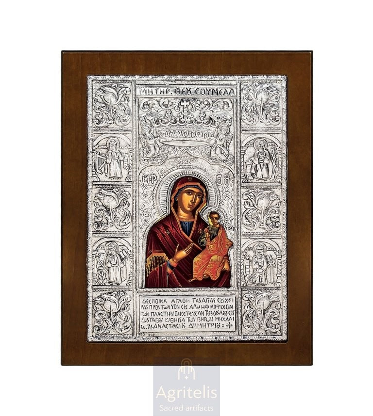 Срібна ікона, Αγριτέλης Церковне, ieraskevi.com, БОГОРОДИЦЯ ВАГІТНА    23 x 17cm