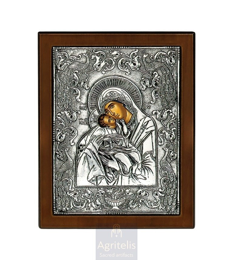 Сребърна икона, Αγριτέλης Църковни, ieraskevi.com, БОГОРОДИЦА БРЕМЕННА    23 x 17cm