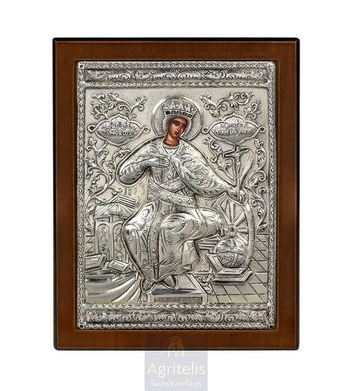 Сребърна икона, Αγριτέλης Църковни, ieraskevi.com, БОГОРОДИЦА БРЕМЕННА    23 x 17cm