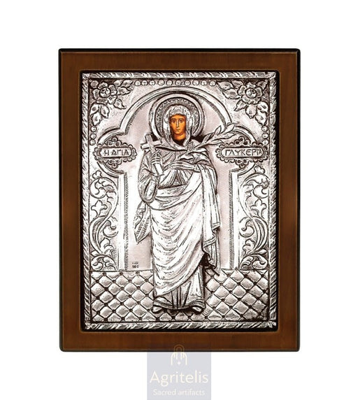 Сребърна икона, Αγριτέλης Църковни, ieraskevi.com, БОГОРОДИЦА БРЕМЕННА    23 x 17cm