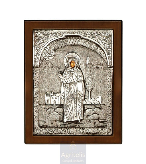 Сребърна икона, Αγριτέλης Църковни, ieraskevi.com, БОГОРОДИЦА БРЕМЕННА    23 x 17cm
