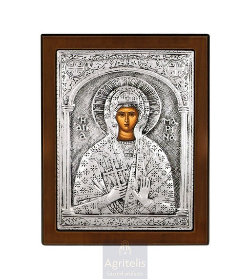 Сребърна икона, Αγριτέλης Църковни, ieraskevi.com, БОГОРОДИЦА БРЕМЕННА    23 x 17cm