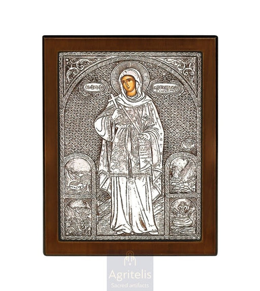 Сребърна икона, Αγριτέλης Църковни, ieraskevi.com, БОГОРОДИЦА БРЕМЕННА    23 x 17cm