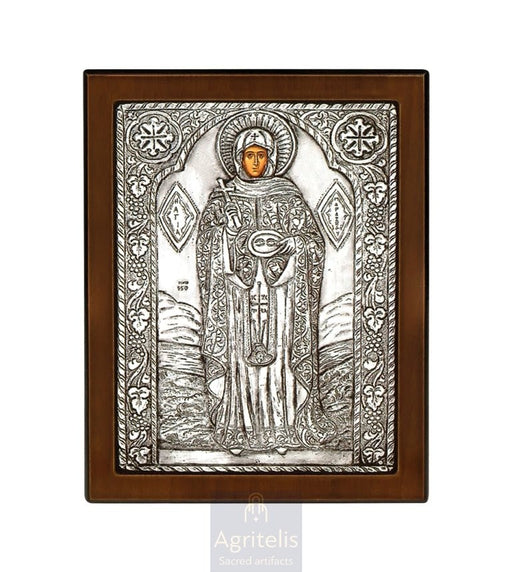 Сребърна икона, Αγριτέλης Църковни, ieraskevi.com, БОГОРОДИЦА БРЕМЕННА    23 x 17cm