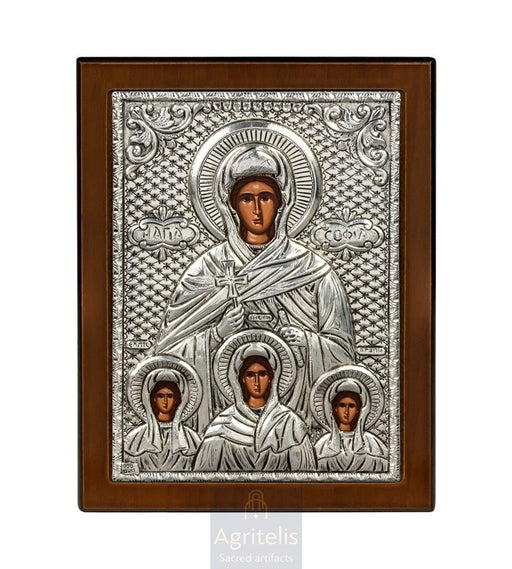 Сребърна икона, Αγριτέλης Църковни, ieraskevi.com, БОГОРОДИЦА БРЕМЕННА    23 x 17cm