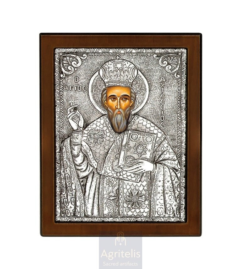 Icoană din argint, Agritelis Church Supplies, ieraskevi.com, Maica Domnului însărcinată — 23 x 17 cm