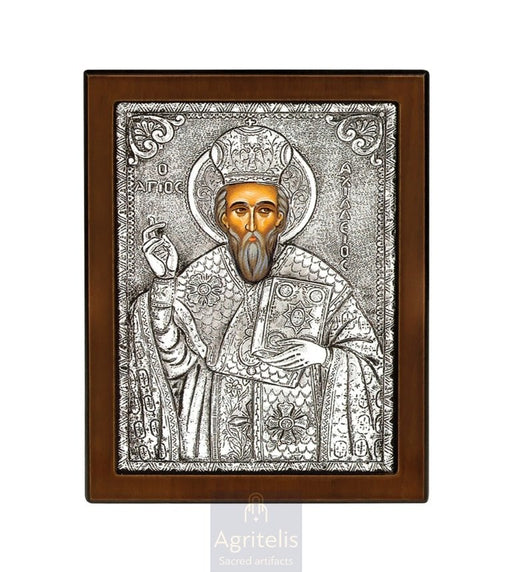 Сребърна икона, Αγριτέλης Църковни, ieraskevi.com, БОГОРОДИЦА БРЕМЕННА    23 x 17cm