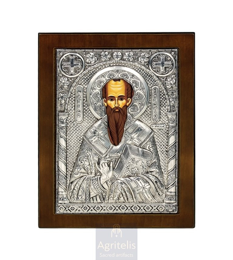 Сребрна икона, Αγριτέλης Црквене ствари, ieraskevi.com, ПРЕСВЕТА БОГОРОДИЦА ТРУДНА    23 x 17cm