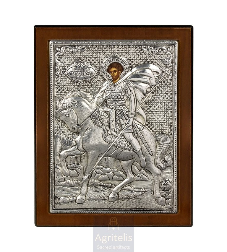Срібна ікона, Αγριτέλης Церковне, ieraskevi.com, БОГОРОДИЦЯ ВАГІТНА    23 x 17cm