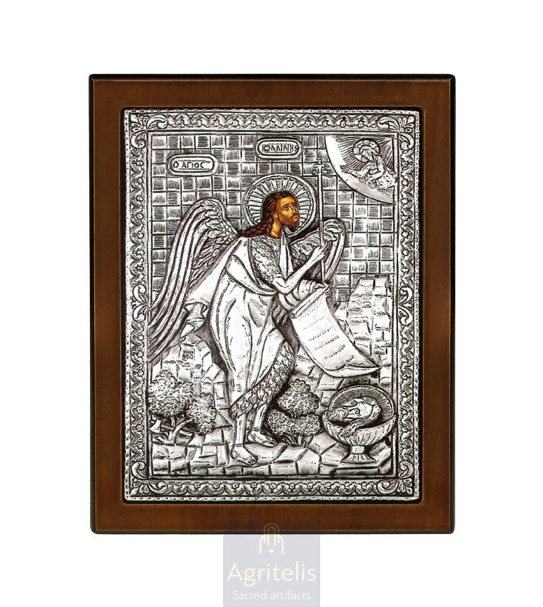 Icoană din argint, Agritelis Church Supplies, ieraskevi.com, Maica Domnului însărcinată — 23 x 17 cm