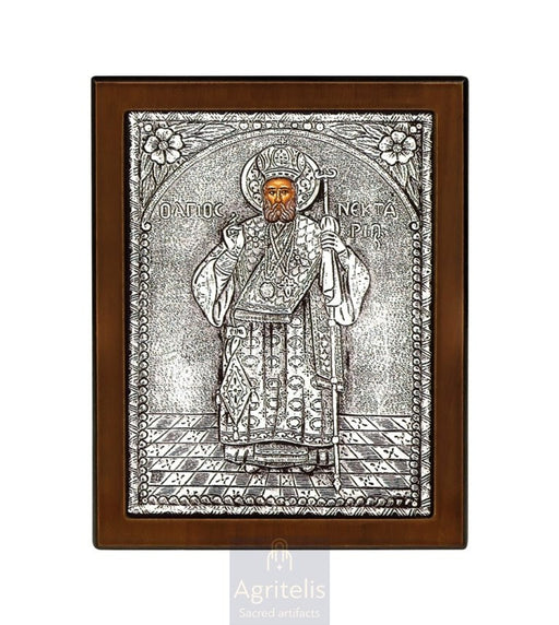 Сребърна икона, Αγριτέλης Църковни, ieraskevi.com, БОГОРОДИЦА БРЕМЕННА    23 x 17cm