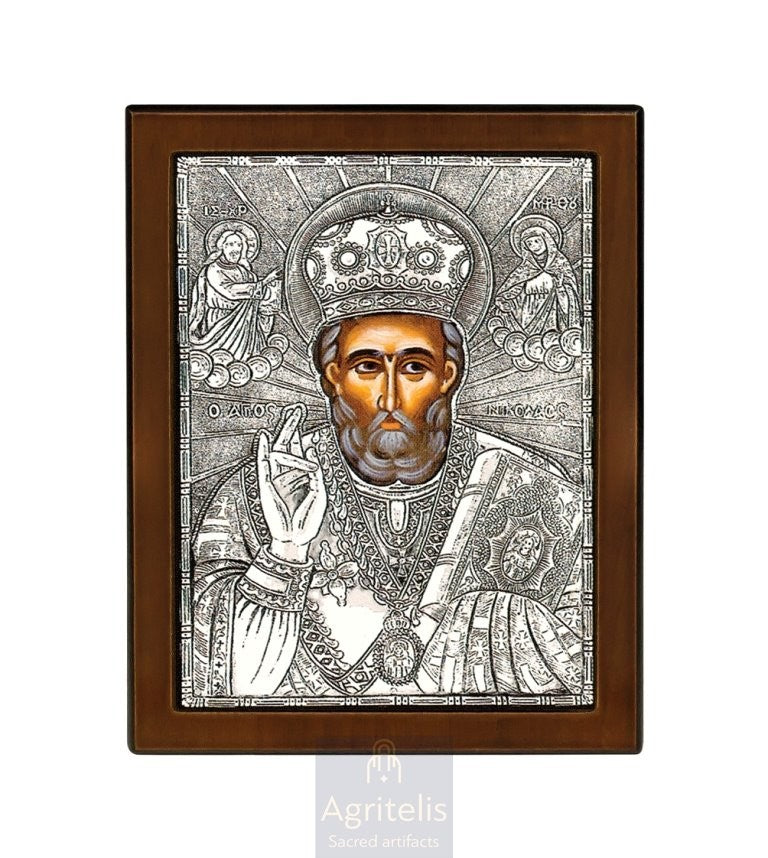 Сребърна икона, Αγριτέλης Църковни, ieraskevi.com, БОГОРОДИЦА БРЕМЕННА    23 x 17cm