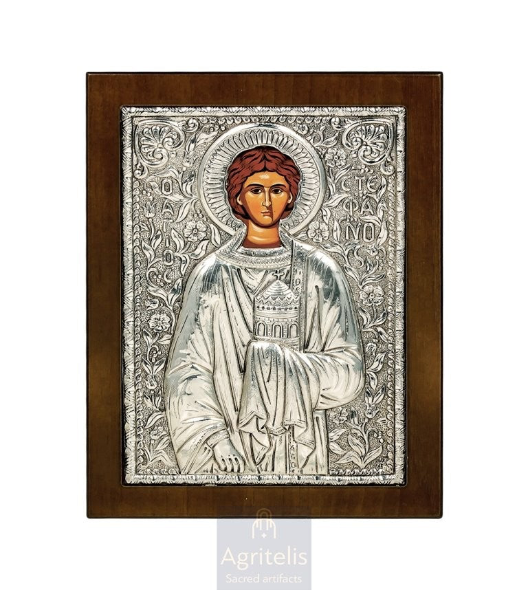 Серебряная икона, Αγριτέλης церковная, ieraskevi.com, БОГОРОДИЦА БЕРЕМЕННАЯ    23 x 17cm