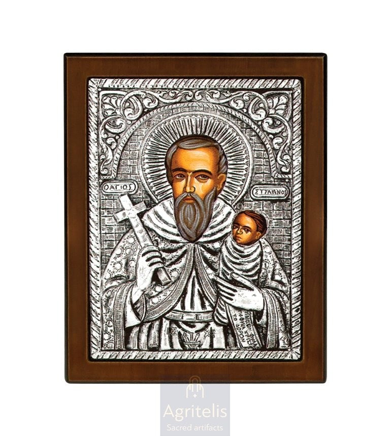 Срібна ікона, Αγριτέλης Церковне, ieraskevi.com, БОГОРОДИЦЯ ВАГІТНА    23 x 17cm