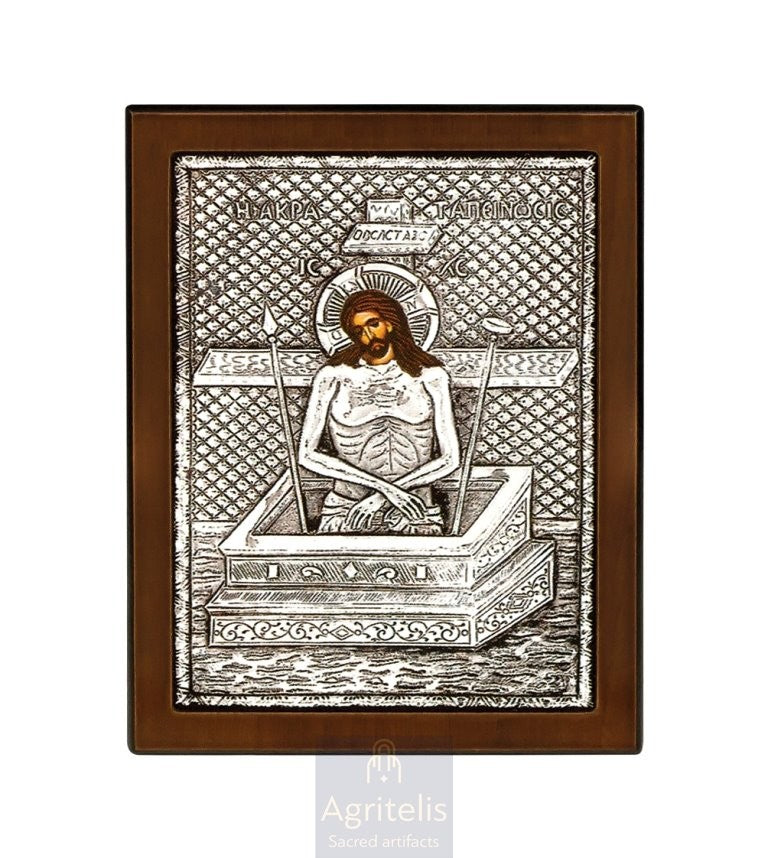 Сребрна икона, Αγριτέλης Црквене ствари, ieraskevi.com, ПРЕСВЕТА БОГОРОДИЦА ТРУДНА    23 x 17cm