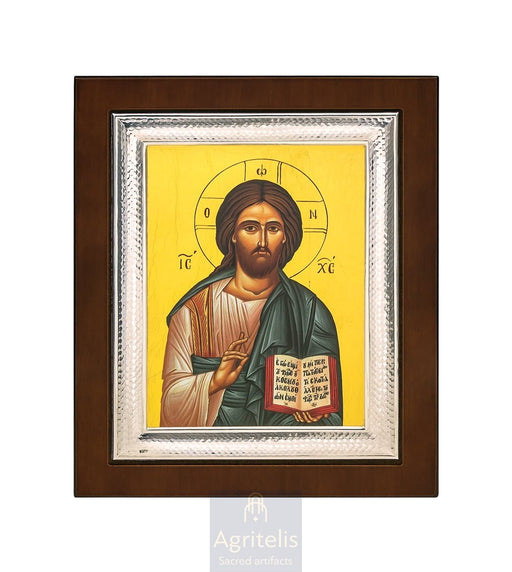 Срібна ікона, Αγριτέλης Церковне, ieraskevi.com, ХРИСТОС ТЕМА Б 26,5 x 21,5 cm