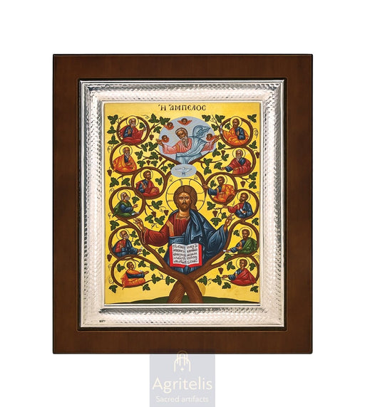 Сребрна икона, Αγριτέλης црквени предмети, ieraskevi.com, ЛОЗА 26,5 x 21,5 cm