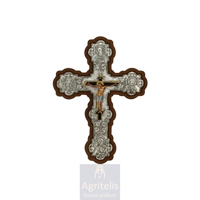 Срібна ікона, Αγριτέλης Церковне, ieraskevi.com, ХРЕСТ ШОВКОГРАФІЯ НА ПОЛОТНІ РОЗМІР 26 Х 19