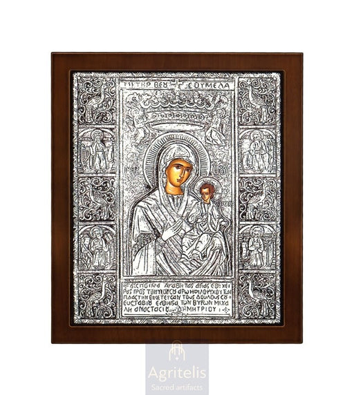Icoană din argint, Agritelis Church Supplies, ieraskevi.com, Maica Domnului de la Soumela