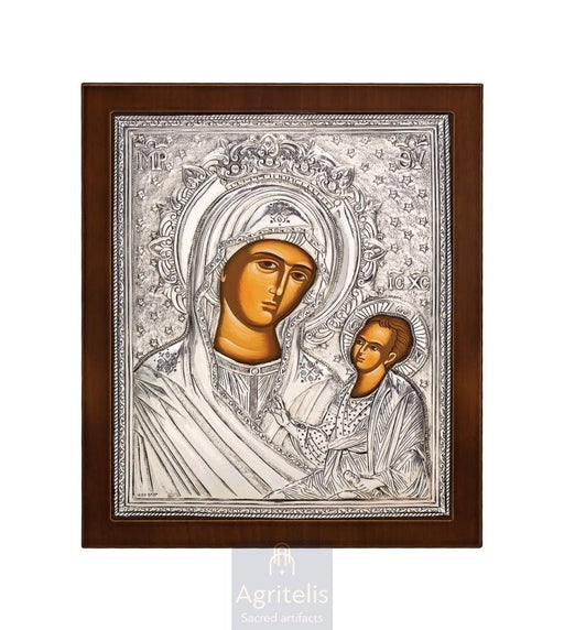 Icoană din argint, Agritelis Church Supplies, ieraskevi.com, Maica Domnului Hodegitria