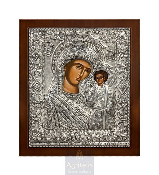 Icoană din argint, Agritelis Church Supplies, ieraskevi.com, Maica Domnului Grigorousa